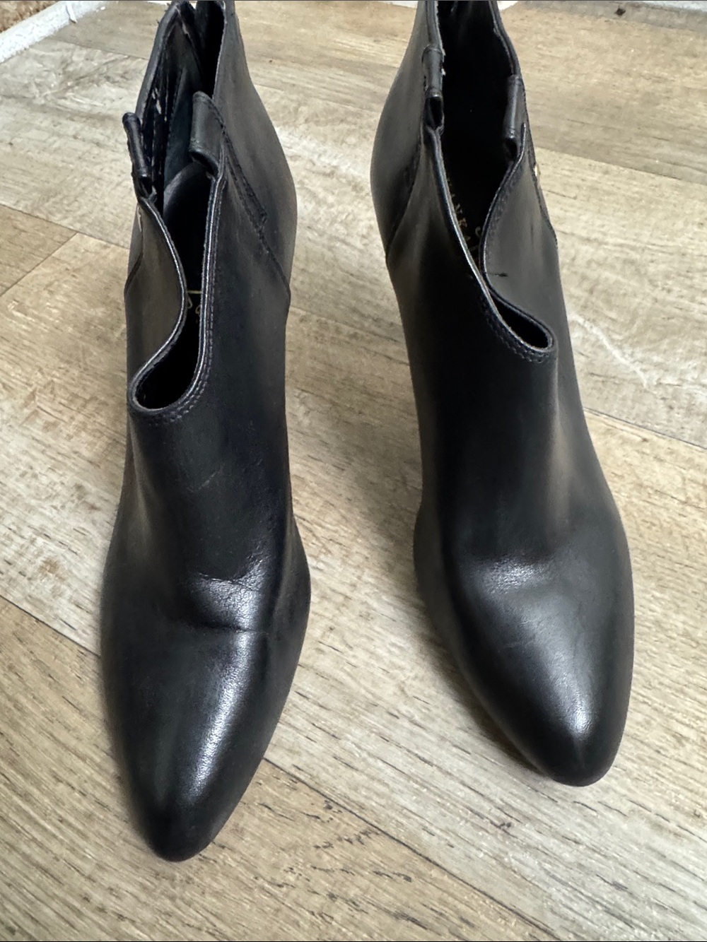 Ivanka Trump Black Pointed Toe Ankle Booties